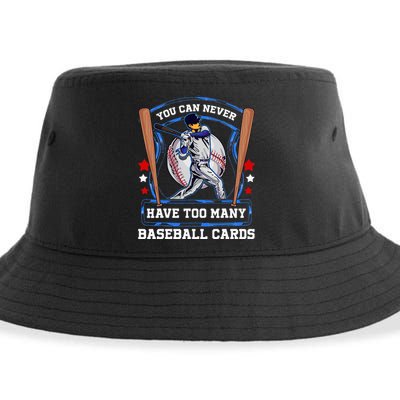 Baseball Cards Collector Sustainable Bucket Hat
