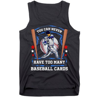 Baseball Cards Collector Tank Top