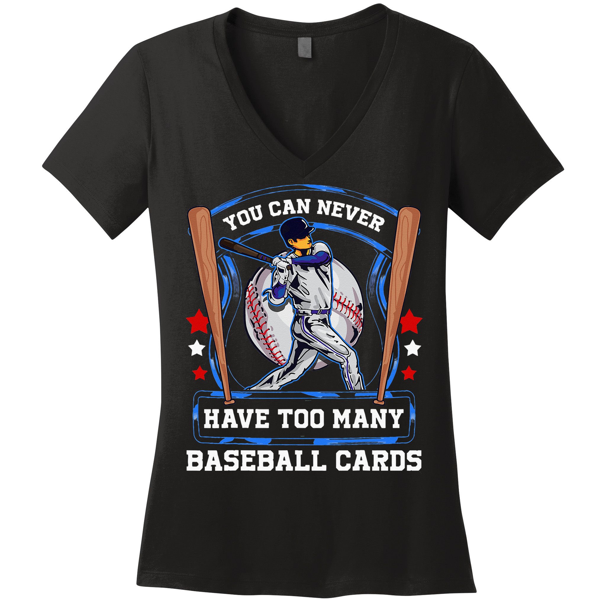 Baseball Cards Collector Women's V-Neck T-Shirt