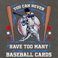 Baseball Cards Collector Cotton Canvas Backpack