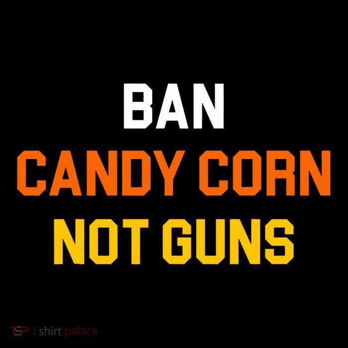 Ban Candy Corn Not Guns Drawstring Bag