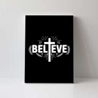 Believe Cross Christian Jesus Christ Christians Canvas