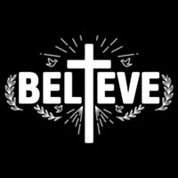 Believe Cross Christian Jesus Christ Christians Kids Sweatshirt