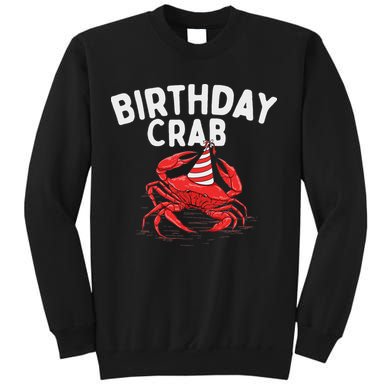 Birthday Crab Crustacean Animal Lover Beach Seafood Sweatshirt