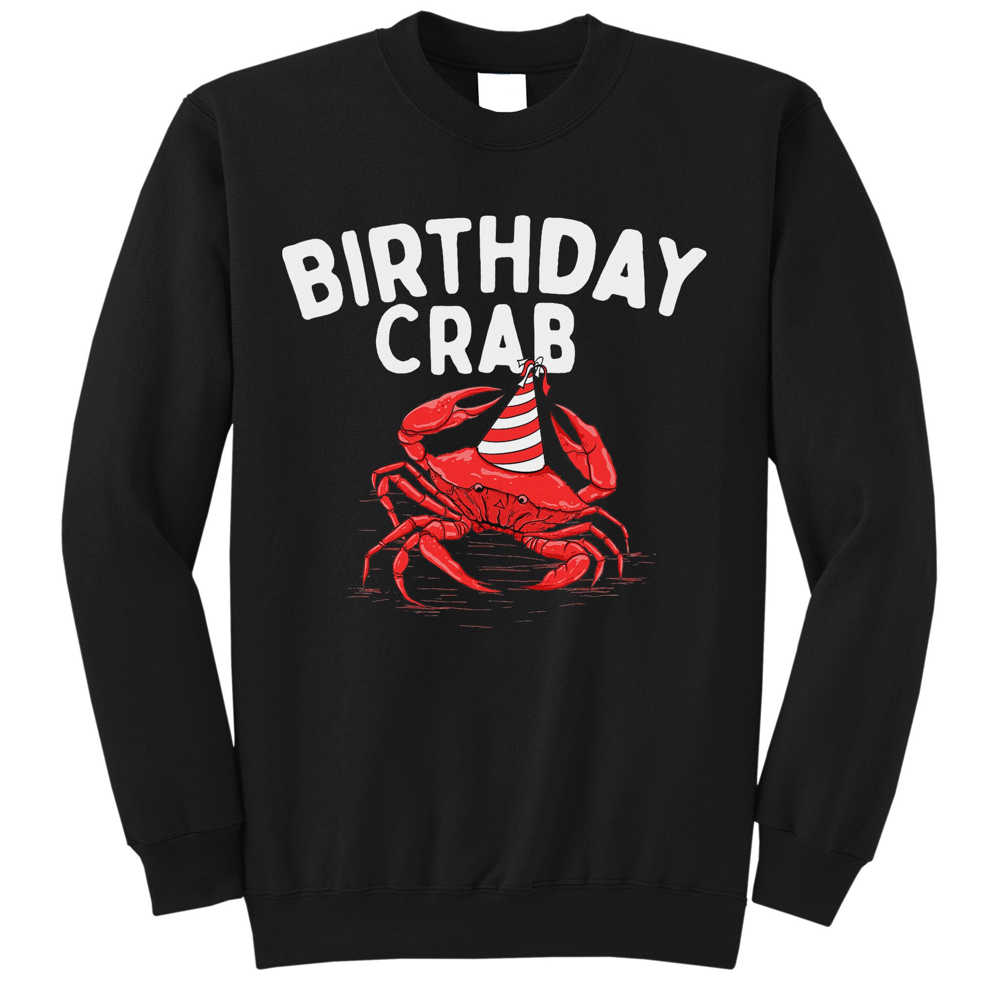 Birthday Crab Crustacean Animal Lover Beach Seafood Sweatshirt