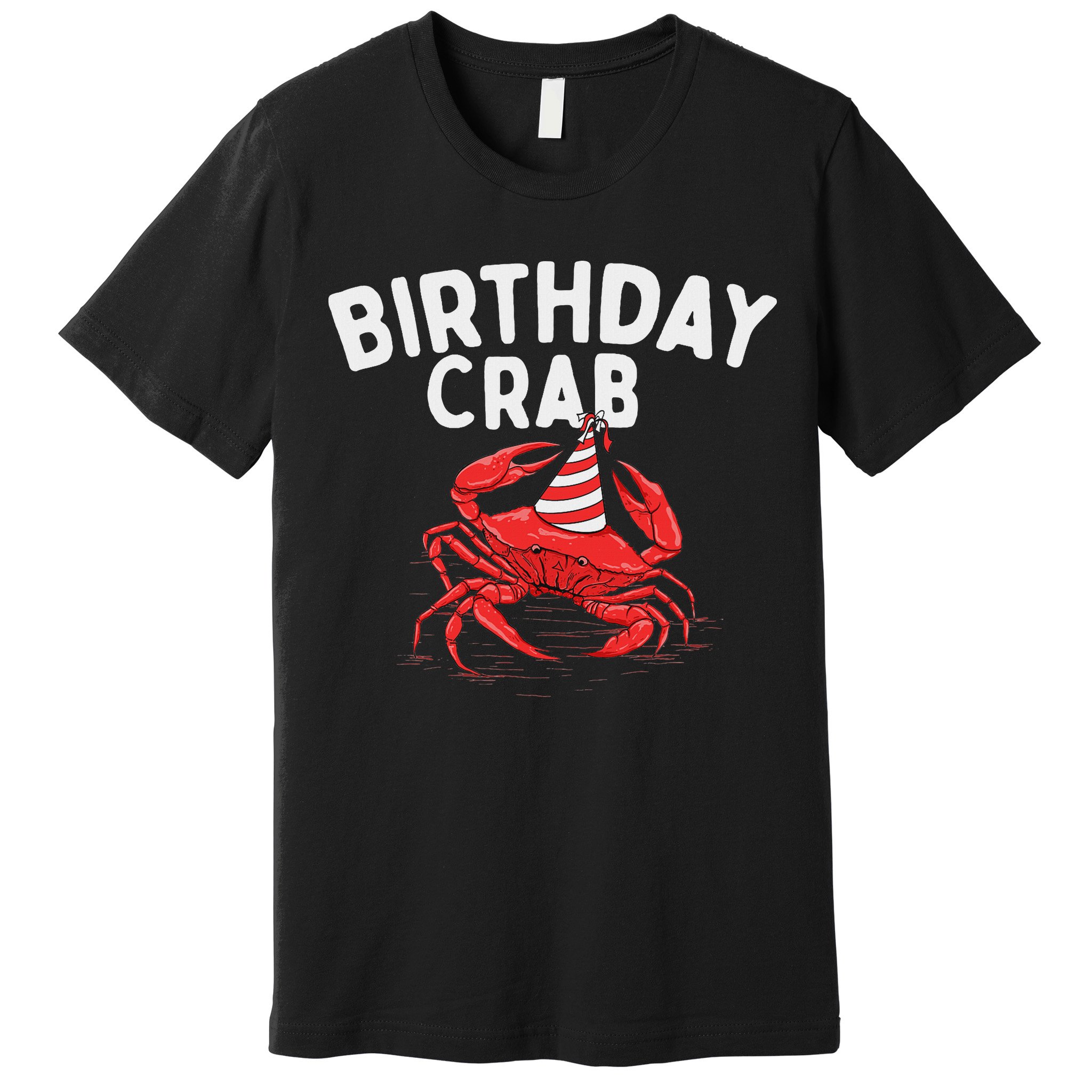 Birthday Crab Crustacean Animal Lover Beach Seafood Premium T-Shirt