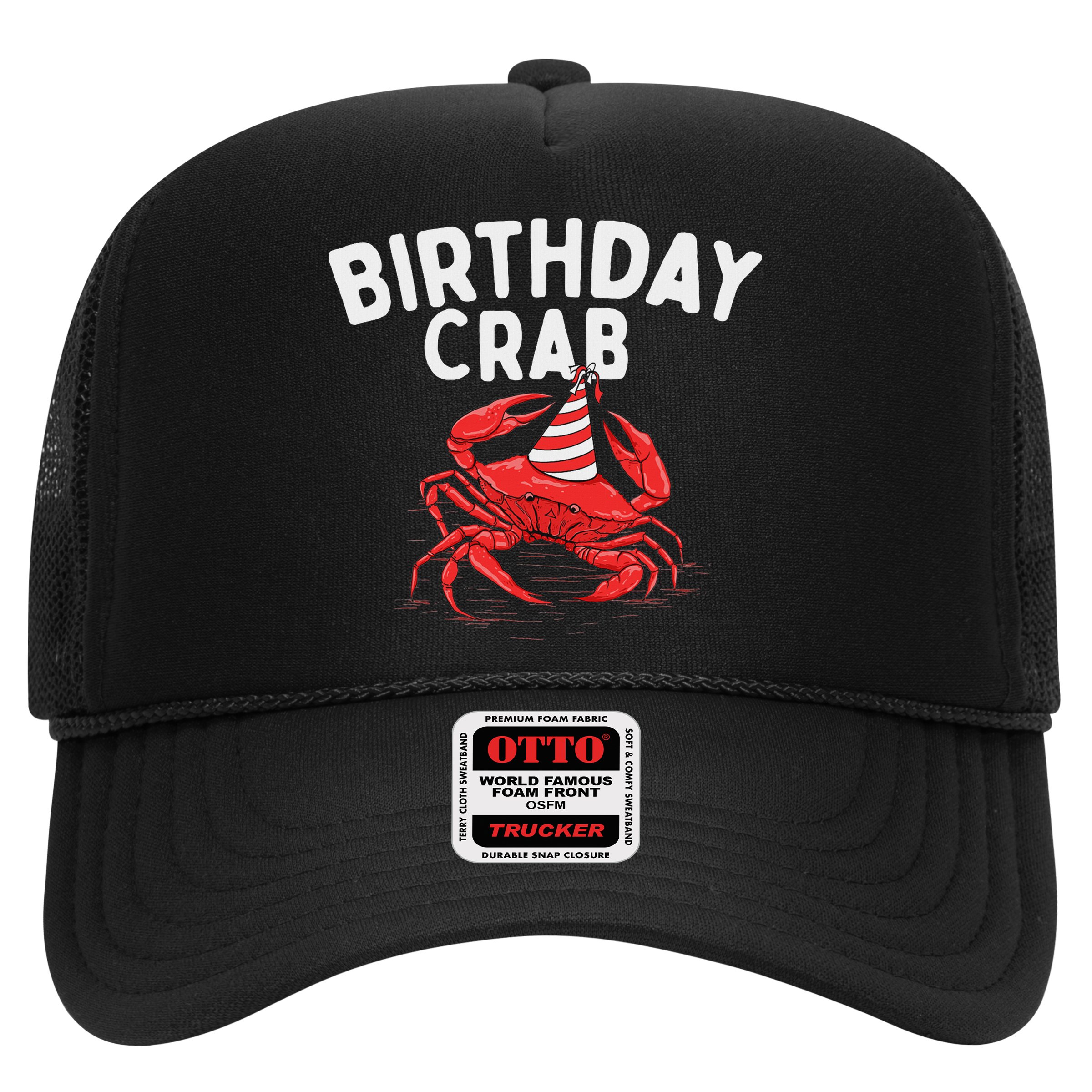 Birthday Crab Crustacean Animal Lover Beach Seafood Hat