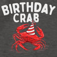 Birthday Crab Crustacean Animal Lover Beach Seafood Vector Backpack