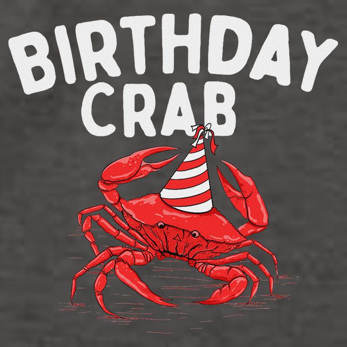 Birthday Crab Crustacean Animal Lover Beach Seafood Vector Backpack