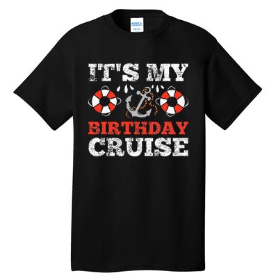 Birthday Cruise Cruising Boating Party Tall T-Shirt