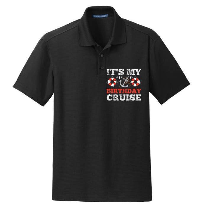 Birthday Cruise Cruising Boating Party Dry Zone Grid Polo