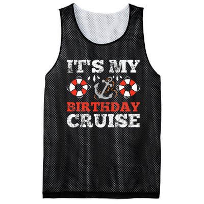 Birthday Cruise Cruising Boating Party Mesh Reversible Basketball Jersey Tank