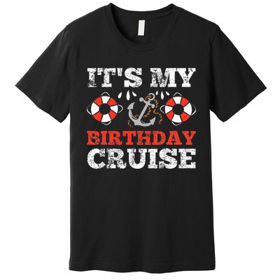 Birthday Cruise Cruising Boating Party Premium T-Shirt