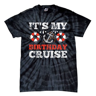 Birthday Cruise Cruising Boating Party Tie-Dye T-Shirt