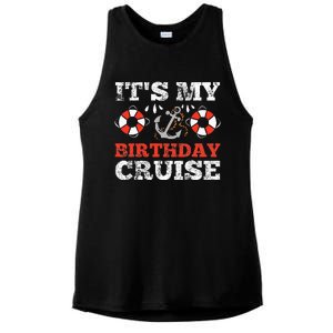 Birthday Cruise Cruising funny Boating Party Ladies PosiCharge Tri-Blend Wicking Tank