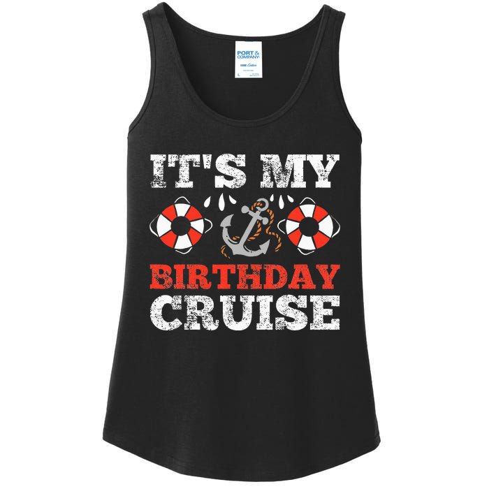 Birthday Cruise Cruising funny Boating Party Ladies Essential Tank