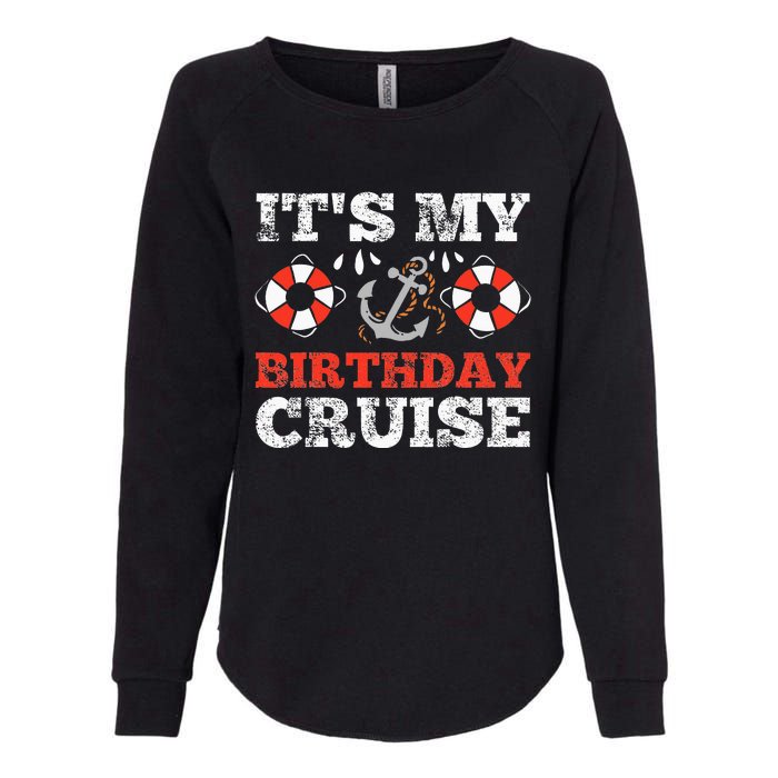 Birthday Cruise Cruising funny Boating Party Womens California Wash Sweatshirt