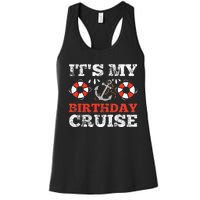 Birthday Cruise Cruising funny Boating Party Women's Racerback Tank