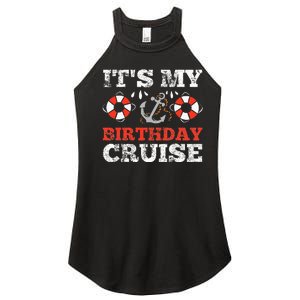 Birthday Cruise Cruising funny Boating Party Women's Perfect Tri Rocker Tank