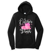 Breast Cancer Cute In October We Wear Pink Awareness Long Women's Pullover Hoodie