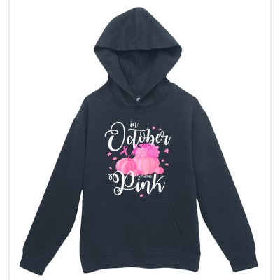 Breast Cancer Cute In October We Wear Pink Awareness Long Urban Pullover Hoodie