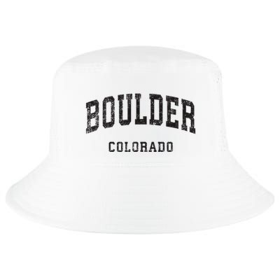Boulder Colorado Co Vintage Athletic Sports Design Cool Comfort Performance Bucket Hat