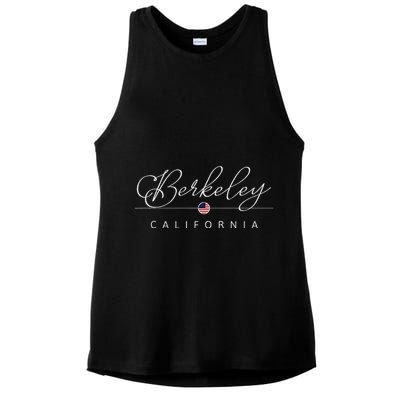 Berkeley California Ca On Berkeley Ladies PosiCharge Tri-Blend Wicking Tank