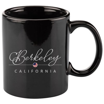 Berkeley California Ca On Berkeley 11oz C Handle Ceramic Mug