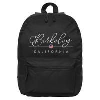 Berkeley California Ca On Berkeley 16 in Basic Backpack