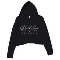 Berkeley California Ca On Berkeley Crop Fleece Hoodie