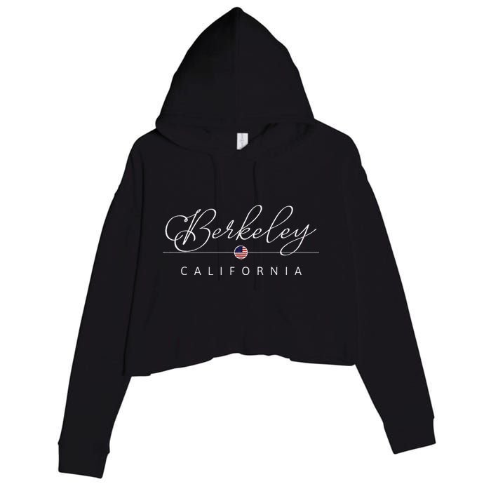 Berkeley California Ca On Berkeley Crop Fleece Hoodie
