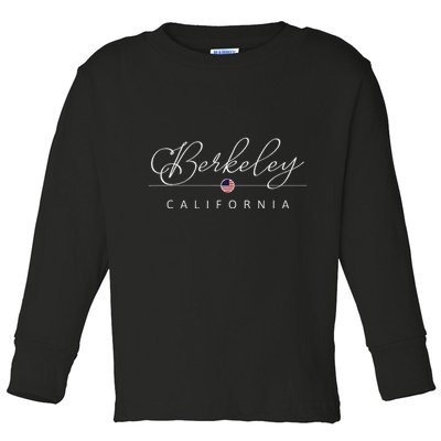 Berkeley California Ca On Berkeley Toddler Long Sleeve Shirt