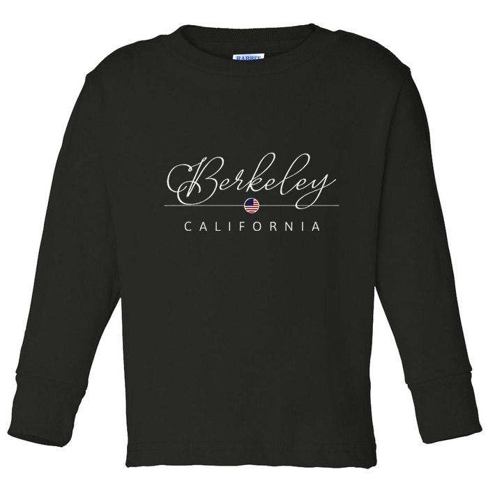 Berkeley California Ca On Berkeley Toddler Long Sleeve Shirt