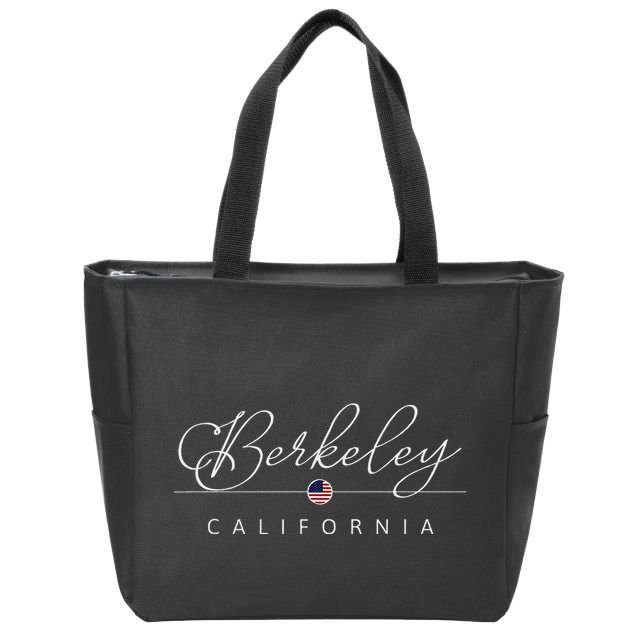 Berkeley California Ca On Berkeley Zip Tote Bag