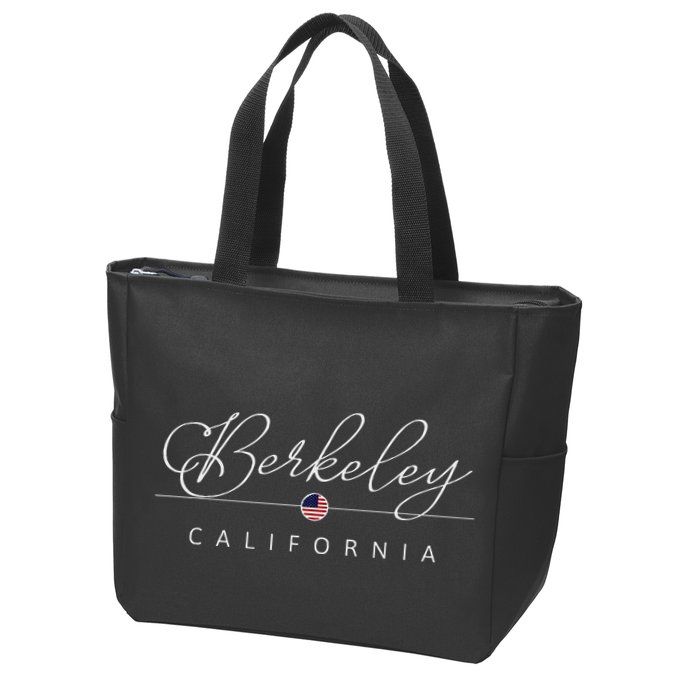 Berkeley California Ca On Berkeley Zip Tote Bag