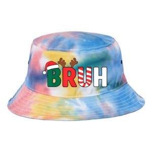 Bruh Christmas Christmas Xmas Teens Boy Funny Christmas Tie Dye Newport Bucket Hat