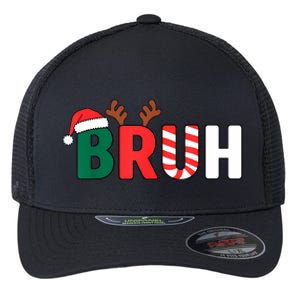 Bruh Christmas Christmas Xmas Teens Boy Funny Christmas Flexfit Unipanel Trucker Cap