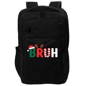 Bruh Christmas Christmas Xmas Teens Boy Funny Christmas Impact Tech Backpack