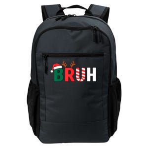 Bruh Christmas Christmas Xmas Teens Boy Funny Christmas Daily Commute Backpack