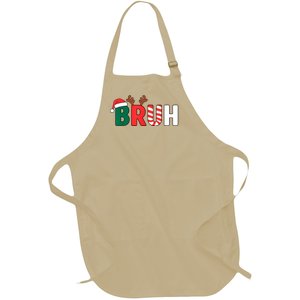 Bruh Christmas Christmas Xmas Teens Boy Funny Christmas Full-Length Apron With Pockets