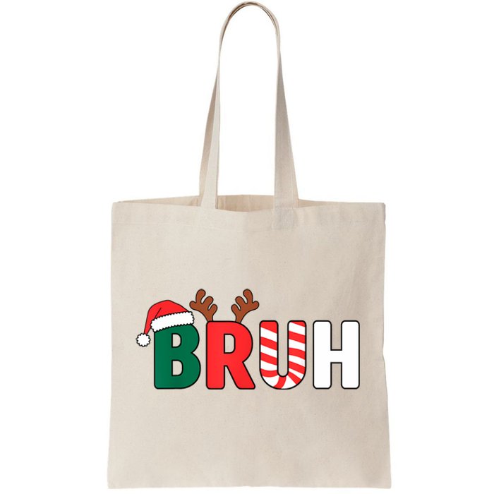 Bruh Christmas Christmas Xmas Teens Boy Funny Christmas Tote Bag