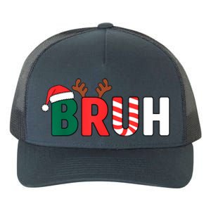 Bruh Christmas Christmas Xmas Teens Boy Funny Christmas Yupoong Adult 5-Panel Trucker Hat