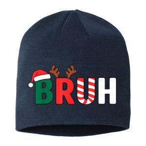 Bruh Christmas Christmas Xmas Teens Boy Funny Christmas Sustainable Beanie