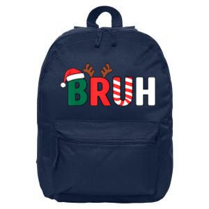 Bruh Christmas Christmas Xmas Teens Boy Funny Christmas 16 in Basic Backpack