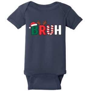 Bruh Christmas Christmas Xmas Teens Boy Funny Christmas Baby Bodysuit