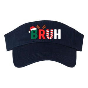 Bruh Christmas Christmas Xmas Teens Boy Funny Christmas Valucap Bio-Washed Visor