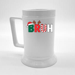 Bruh Christmas Christmas Xmas Teens Boy Funny Christmas Beer Stein