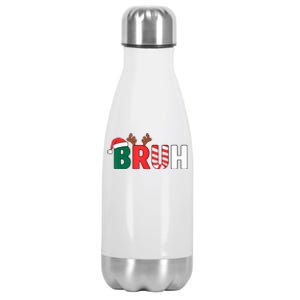 Bruh Christmas Christmas Xmas Teens Boy Funny Christmas Stainless Steel Insulated Water Bottle