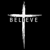 Believe Christian Cross Jesus Christ Christians Flat Bill Trucker Hat