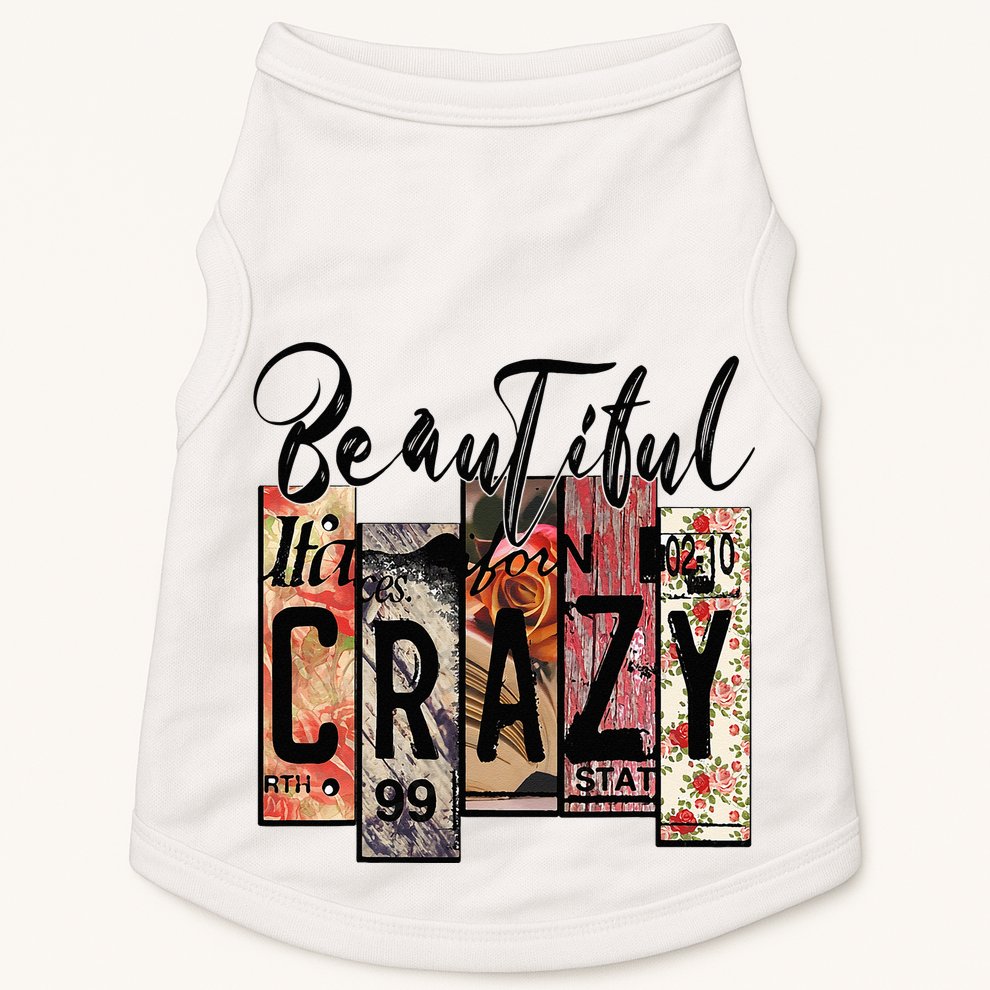 Beautiful Crazy Country Music Western Cowgirl Rodeo Doggie Tank